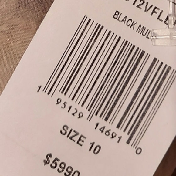 $5,990 OSCAR DE LA RENTA BLACK FLORAL FIL COUPE SILK BLEND DRESS US 14 - Picture 8 of 16